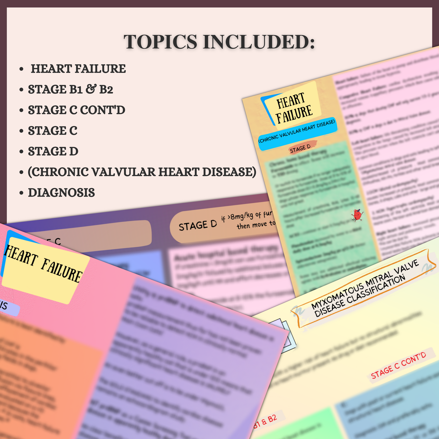 HEART FAILURE | 4 PAGES | 6 TOPICS