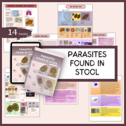 PARASITES FOUND IN STOOL | 14 PAGES | 9 TOPICS