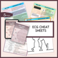 ECG CHEAT SHEETS | 5 PAGES | 4 TOPICS